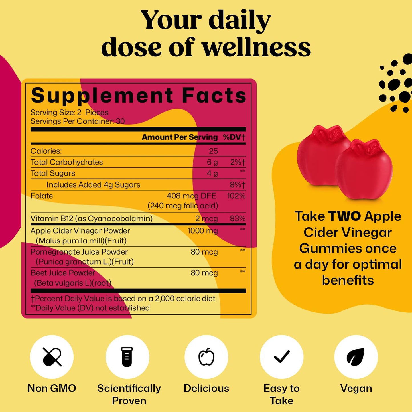 ColonBroom Apple Cider Vinegar Gummies for Women, 60 Gummies, 30 Day Supply, Vegan, Non-GMO Supplement – Supports Body Composition, Boost Metabolism & Improves Digestive Wellness ColonBroomBuy Supplements Australia