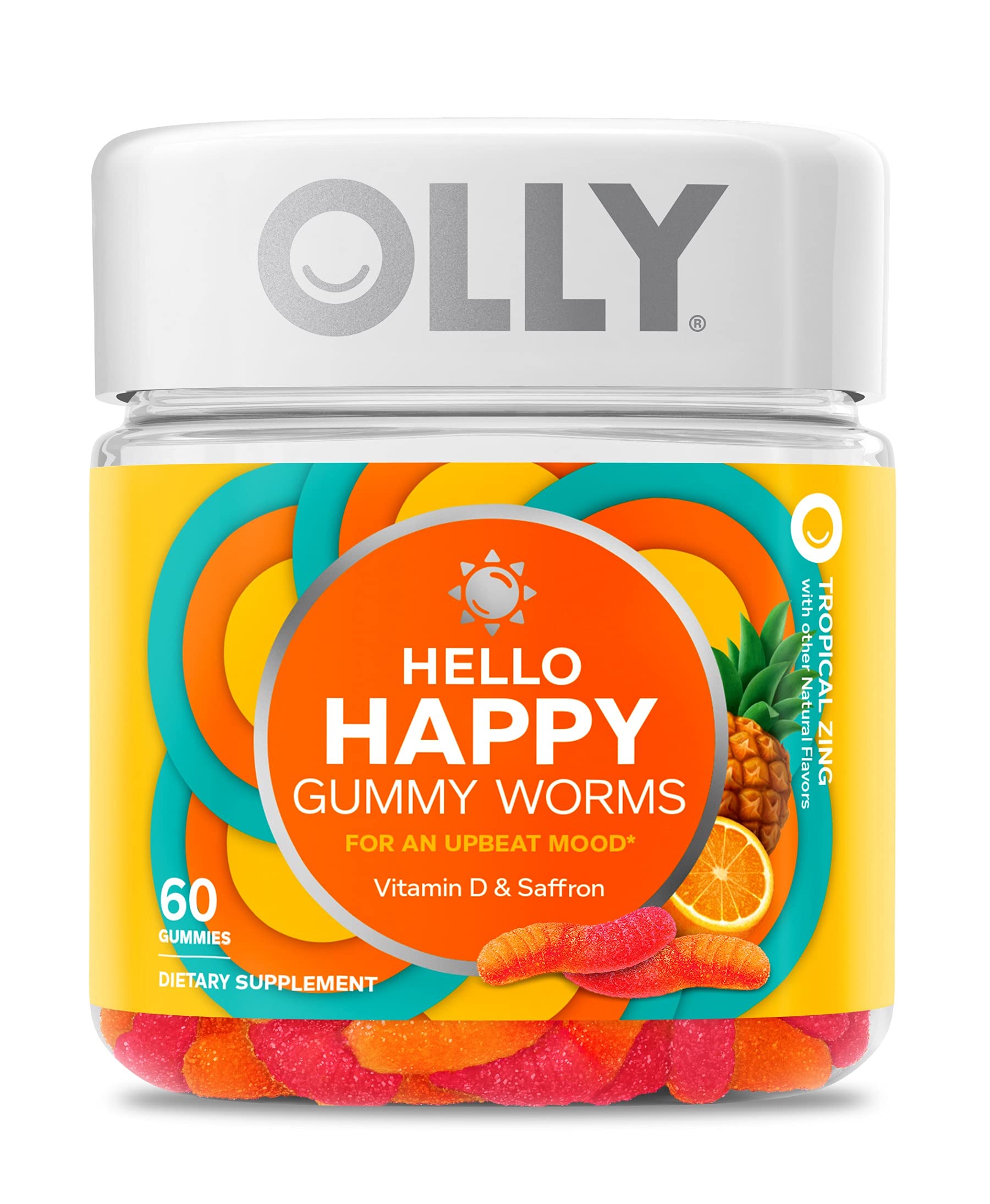 OLLY Fiber Gummy Rings, 5g Prebiotic Fiber, FOS (Fructo-oligosaccharides), Digestive OLLYBuy Supplements Australia