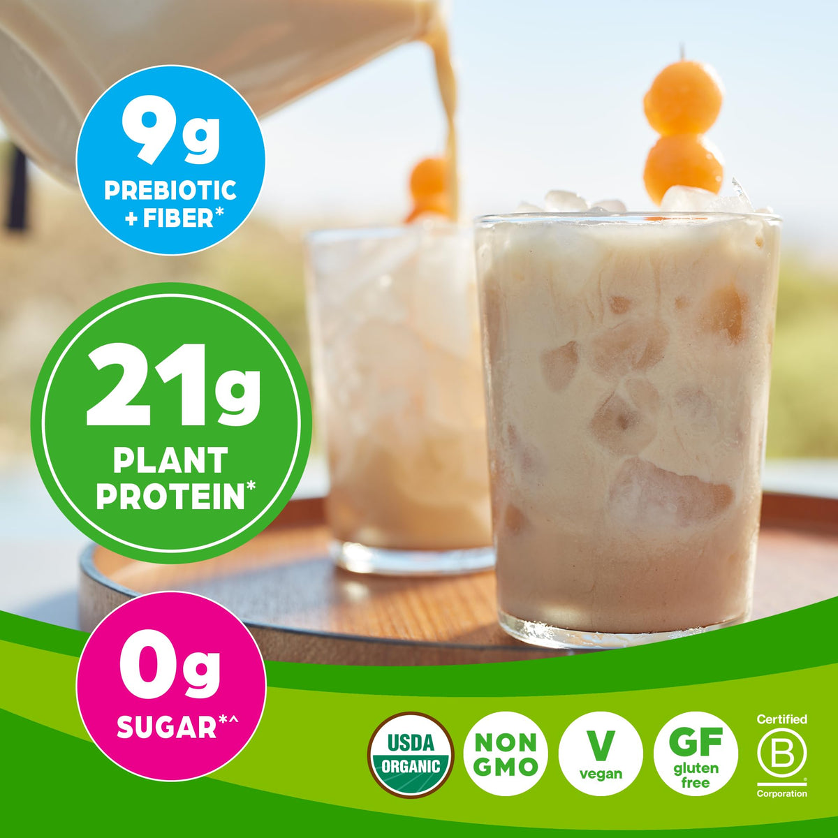 Orgain Organic Vegan Protein Powder, Horchata - 21g of Plant Based Protein, Low Net OrgainBuy Supplements Australia