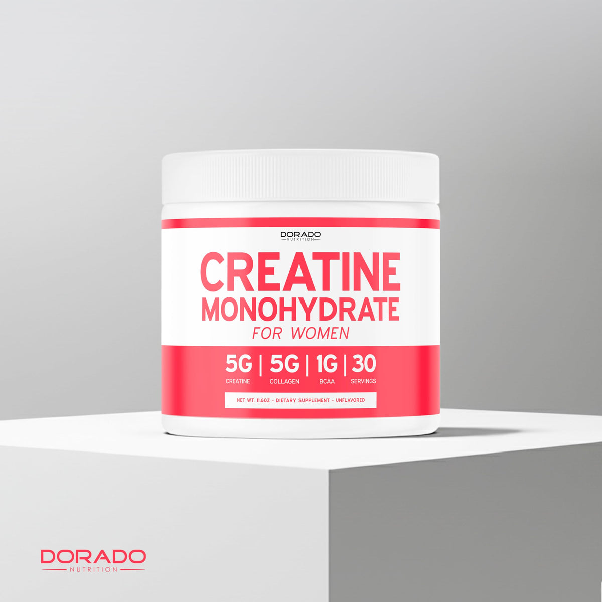 Creatine for Women | Creatine Monohydrate Powder 5G + 5000mg Collagen + 1000mg BCAA 2:1:1 Powder (30 Serving) Support Glutes, Lean Muscles, Recovery, Energy & Stamina Non-GMO, Gluten Free - USA Made DORADO NUTRITIONBuy Supplements Australia