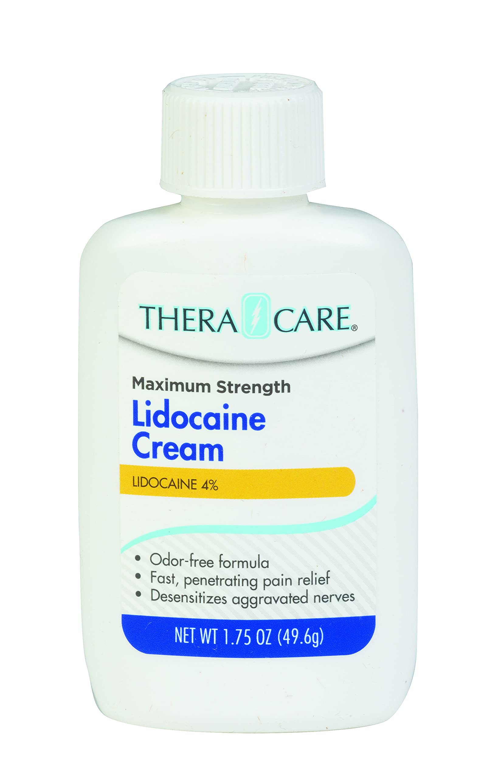 TheraCare Maximum Strength OTC Lidocaine Cream | Numbs Away Pain | Long-Lasting Relief | Non-Greasy | 1.75 Oz Thera Care buy supplements Au