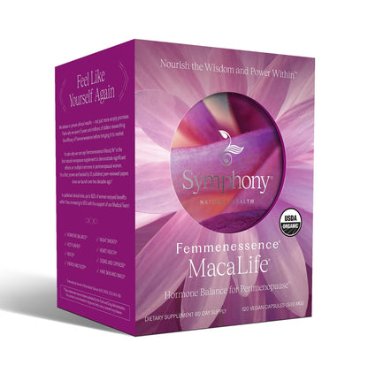 Femmenessence® MacaLife® – Clinically Proven Perimenopausal Organic Vegan Supplement for Natural Hormone Balance, Symptom Relief, Heart & Mood Support (120 Capsules, 60 Day Supply) Natural Health InternationalBuy Supplements Australia
