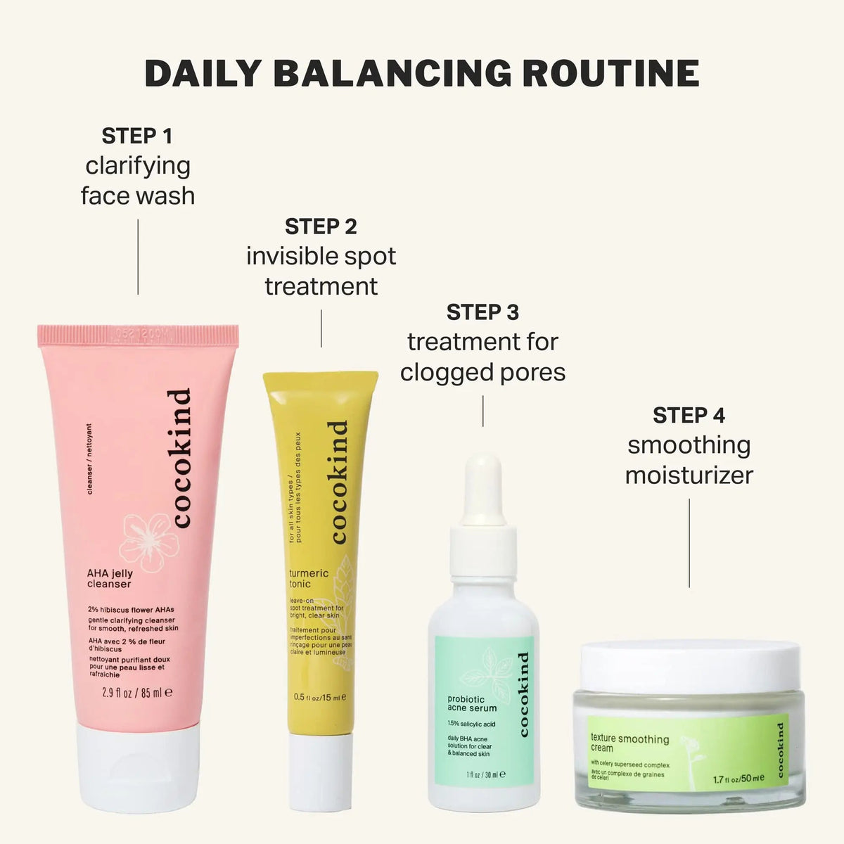 Cocokind Postbiotic Acne Serum, Salicylic Acid Serum and BHA Liquid Exfoliant - Exfoliating, Brightening and Hydrating Serum CocokindBuy Supplements Australia