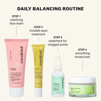 Cocokind Postbiotic Acne Serum, Salicylic Acid Serum and BHA Liquid Exfoliant - Exfoliating, Brightening and Hydrating Serum CocokindBuy Supplements Australia