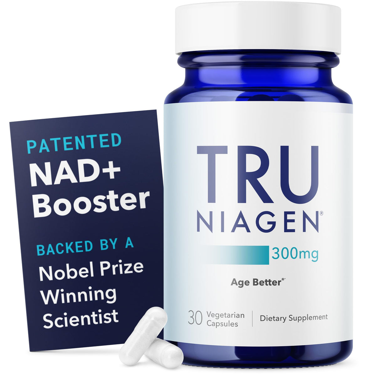 TRU NIAGEN Patented NAD Supplement for Brain Function, Anti Aging & Cell Regeneration, 300mg Niagen, 30 Servings | Supports Cellular Energy, Muscle | Nicotinamide Riboside (NR) Take 1 Daily | 1 Bottle TRU NIAGEN buy supplements Au