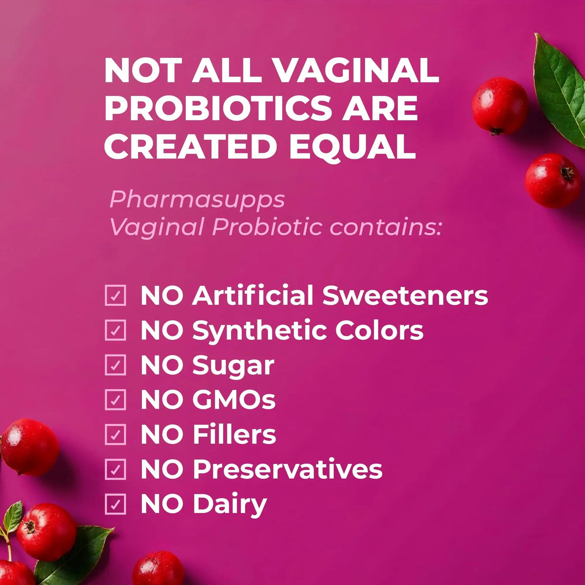 Women’s Probiotic for Vaginal Health | 50 Billion CFU with Probiotics, Prebiotic, Postbiotics & Cranberry for pH Balance, UTI Support, Yeast, Gut Health, Odor, Dryness & Feminine Comfort PharmaSuppsBuy Supplements Australia