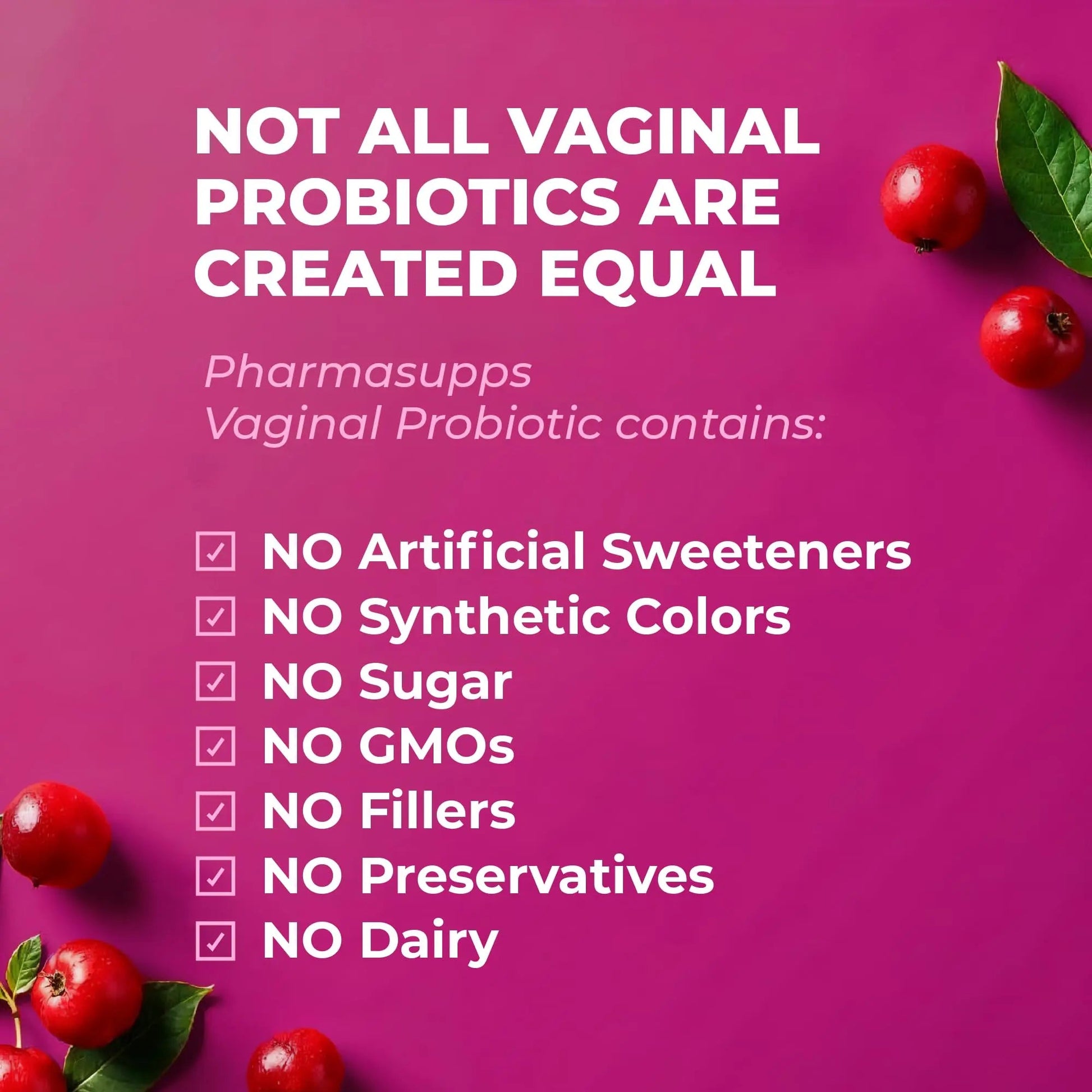 Women’s Probiotic for Vaginal Health | 50 Billion CFU with Probiotics, Prebiotic, Postbiotics & Cranberry for pH Balance, UTI Support, Yeast, Gut Health, Odor, Dryness & Feminine Comfort PharmaSuppsBuy Supplements Australia