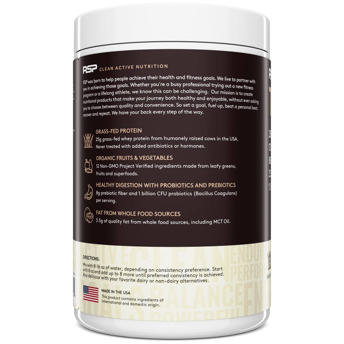 RSP NUTRITION TRUEFIT Protein Powder Meal Replacement Shake, 4.32 LB, Chocolate RSP NUTRITIONBuy Supplements Australia