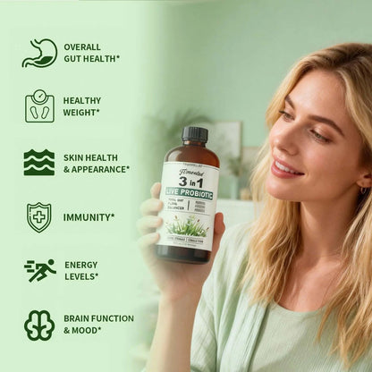 TRUERELIEF Women's Daily Probiotic + Prebiotic + Postbiotic Liquid, 3-in-1 for Gut Health, 10 Strains & 18 Fermented Herbs (1) TRUERELIEFBuy Supplements Australia
