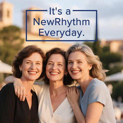 NewRhythm Menopause Probiotics for Women, 7-in-1 Relief, Prebiotics, Black Cohosh Trans-Resveratrol Chasteberry Red Clover Dong Quai, Hot Flashes Night Sweats, No Soy, No Estrogen, 30 Ct NewRhythmBuy Supplements Australia