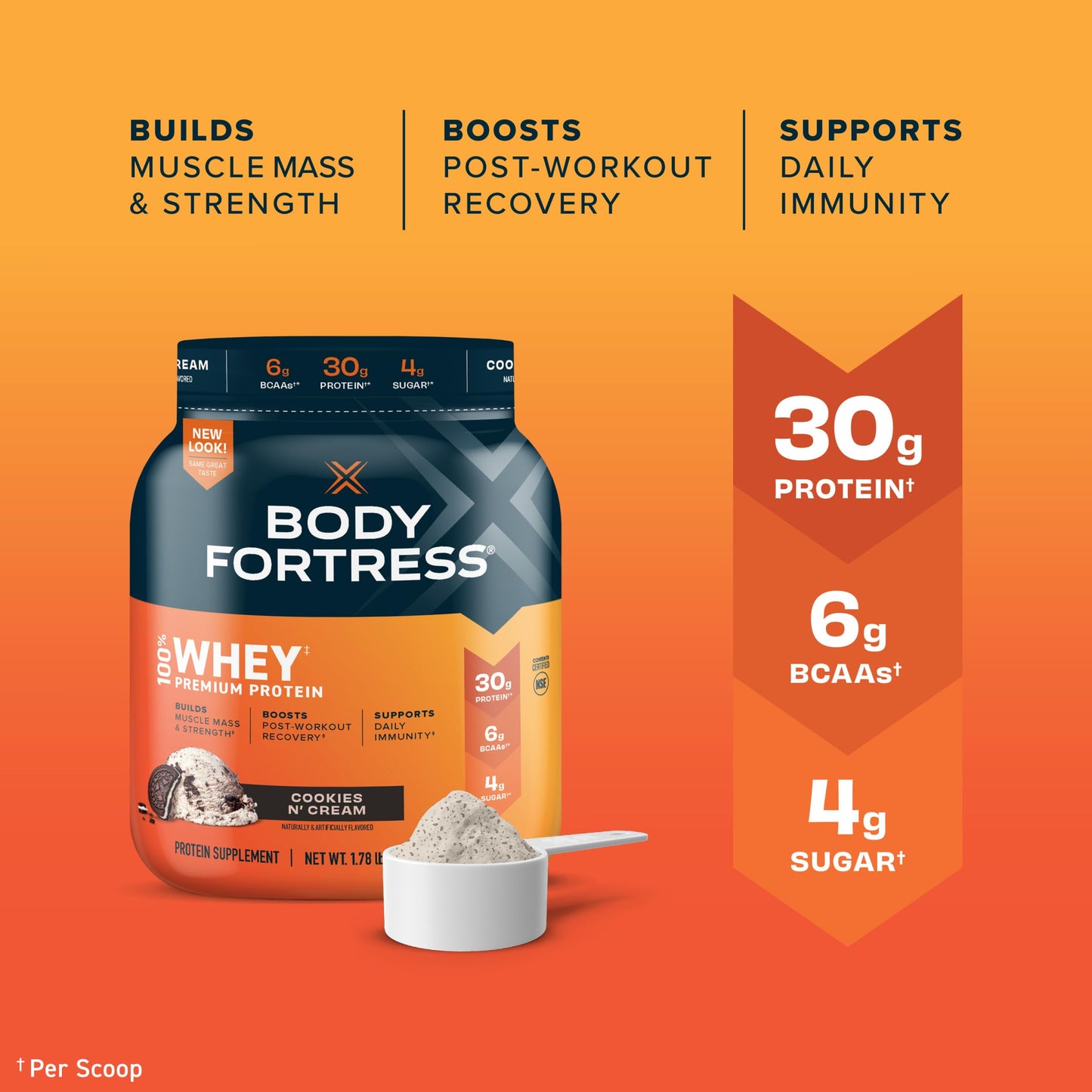 Body Fortress Super Advanced Isolate Protein Powder, Gluten Free, Vanilla Creme Flavored Body FortressBuy Supplements Australia