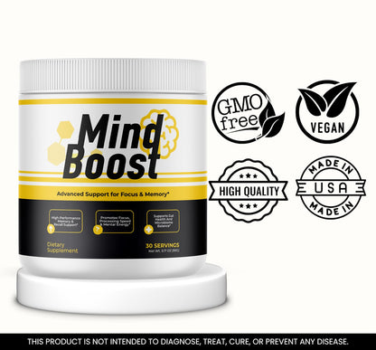 MindBoost Powder - Official Mind Boost Day Supplement, Advanced Nootropic, Premium Formula, Natural Vitamins for Wellness - 1 Bottle for 1 Month VIVALISBuy Supplements Australia