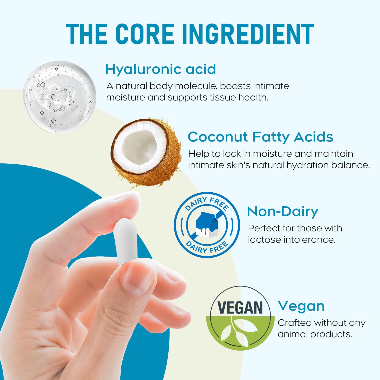 Peralpow Hyaluronic Acid Vaginal Suppositories 10 mg for Women | Vaginal Moisturizer for Dryness, Itching & Irritation | Menopause & Intimate Care with Coconut Fatty Acids | Estrogen Free, 12 Count PeralpowBuy Supplements Australia