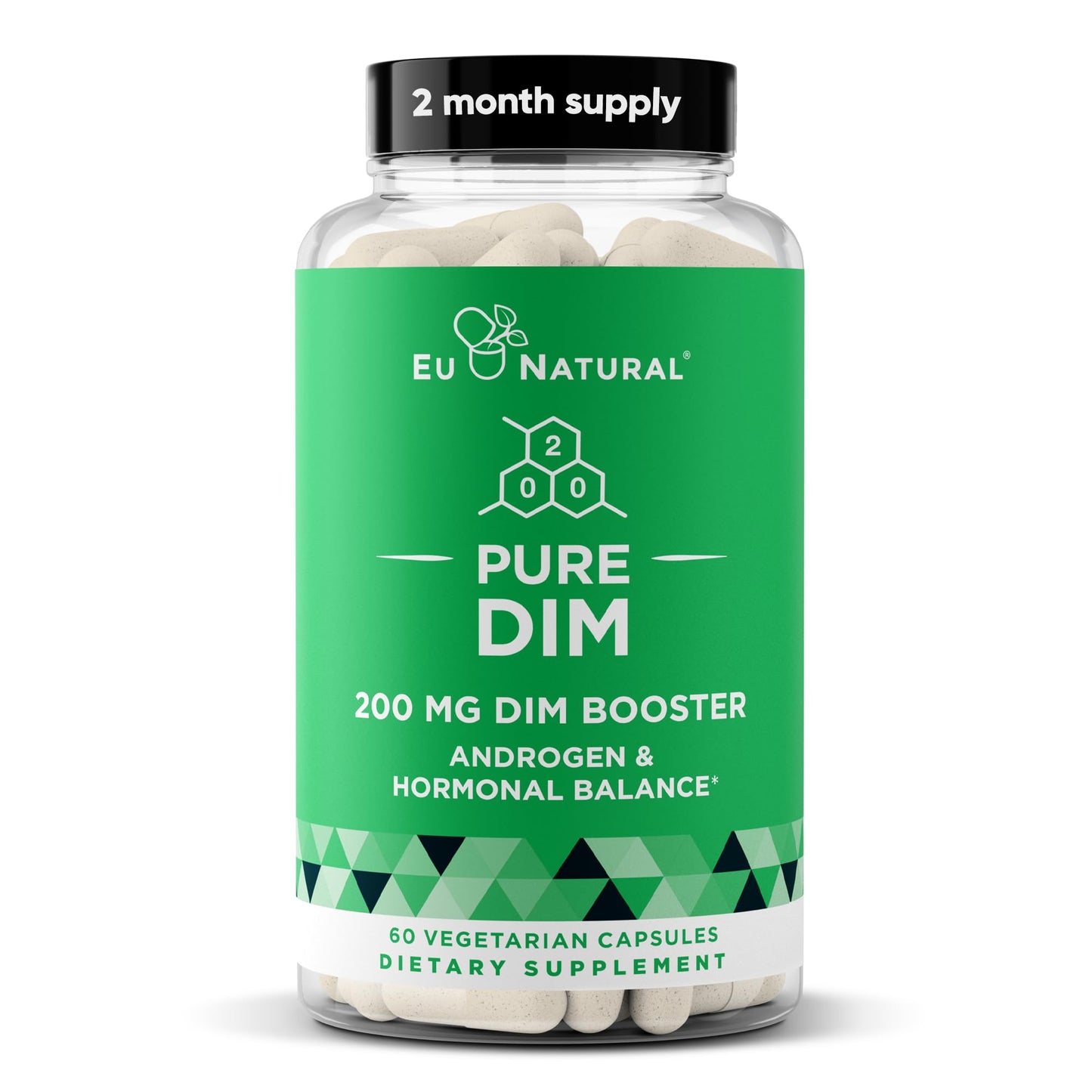 DIM Supplement Pure 200 Mg for Women or Men – Estrogen Hormone Balance Supplement for Energy, Fatigue, Stress, Menopause, Hot Flashes – Enhanced Bioavailability BioPerine – 60 Vegan Soft Capsules Eu NaturalBuy Supplements Australia