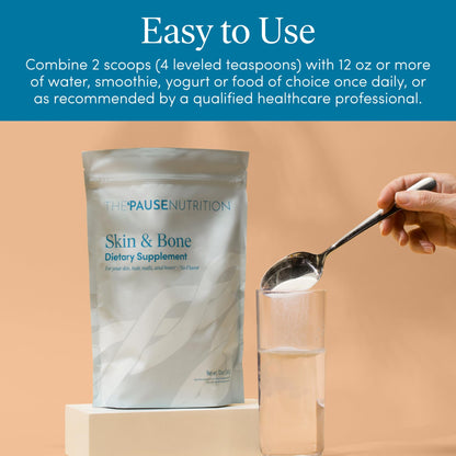 The 'Pause Life Skin & Bone, Verisol & Fortibone Collagen Peptides, Powder Formula with Hyaluronic Acid and Vitamin C, Gluten Free Supplement, Skin, Nails & Hair Support, Unflavored, Easy to Mix 12 OZ The 'Pause Life buy supplements Au