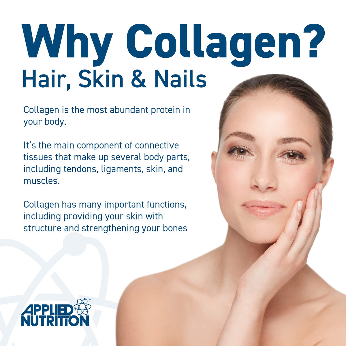 Applied Nutrition Marine Collagen Powder - Hydrolysed Collagen Protein, Healthy Skin, Hair, Nails Applied NutritionBuy Supplements Australia