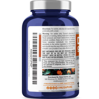 NusaPure Diosmin 900mg per Serving 120 Veggie Caps (Non-GMO, Vegan) NusaPureBuy Supplements Australia