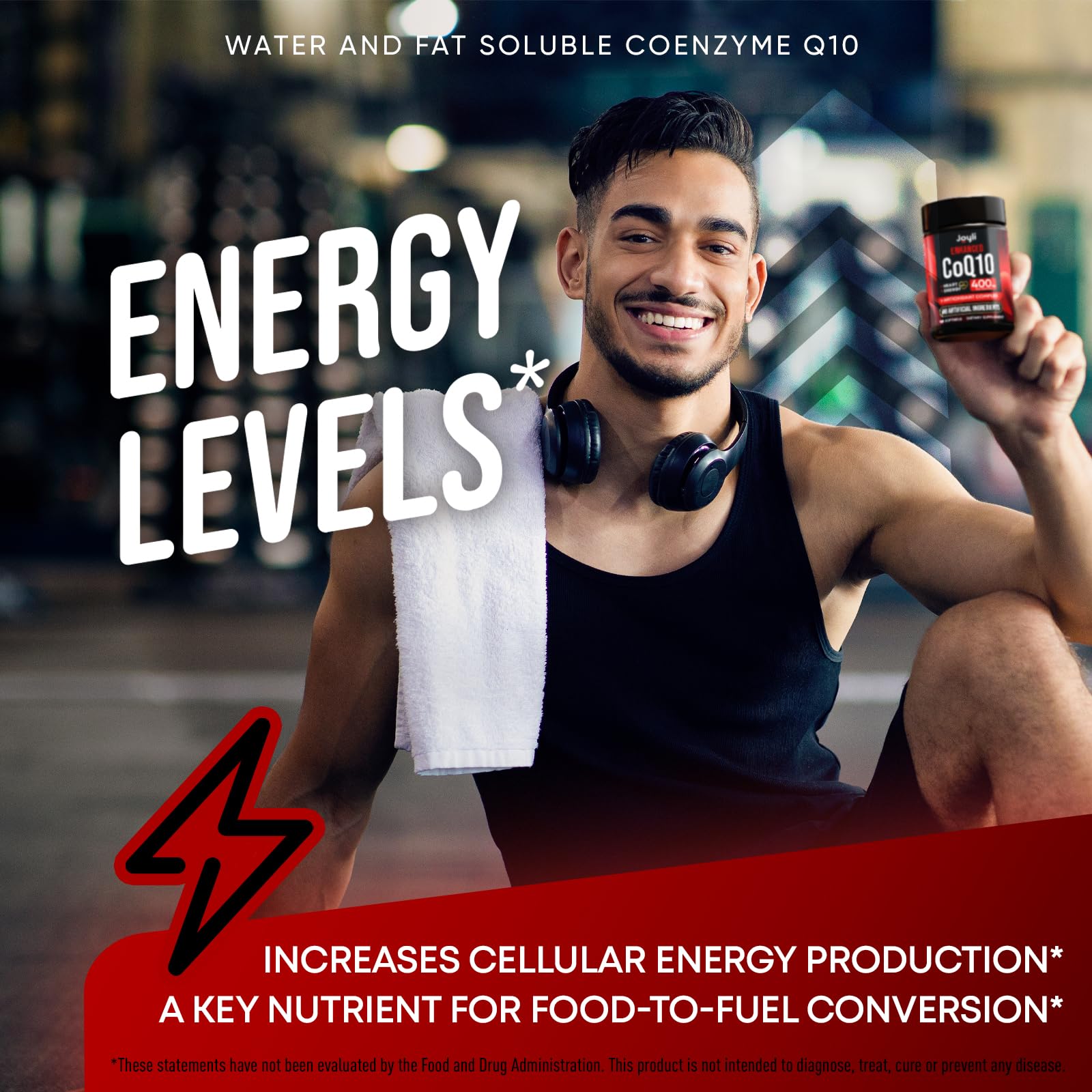 CoQ10 400mg Softgels - High Absorption Co Q10, 400mg Softgels for Heart Health & Energy Production - Enhanced Co Q 10 Supplement with Antioxidants and Flaxseed Oil - CoQ10 400 mg per Serving JOYLI NutritionBuy Supplements Australia