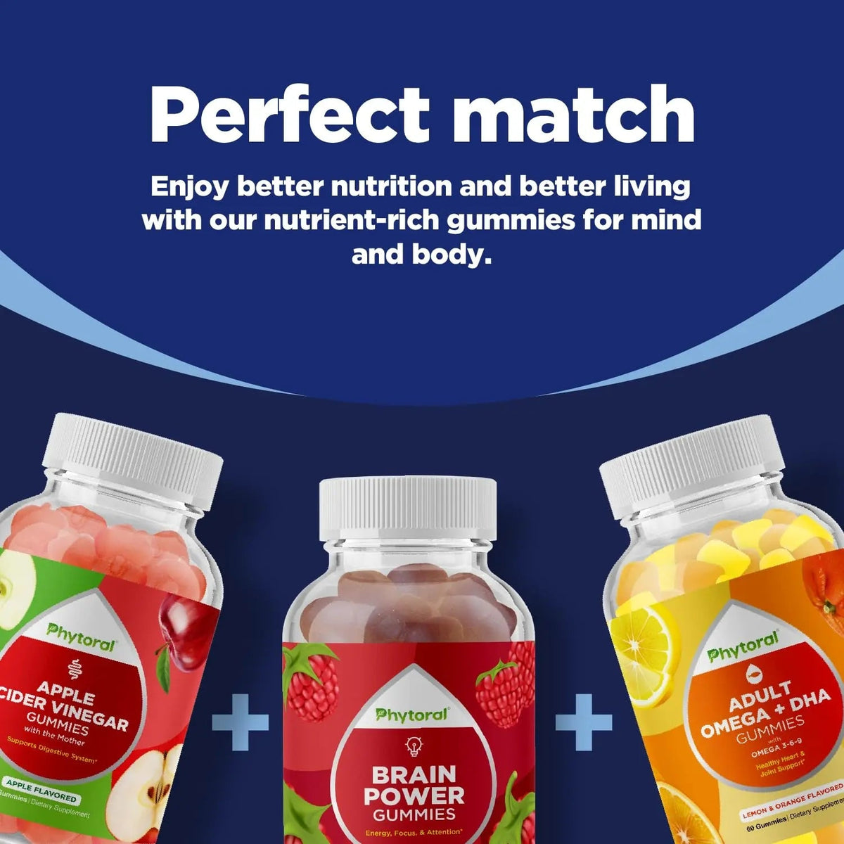 Phytoral Natural Multivitamin for Men Gummies with Zinc - Vitamin D C A & Biotin B6 B12 Full Health Supplement Phytoral