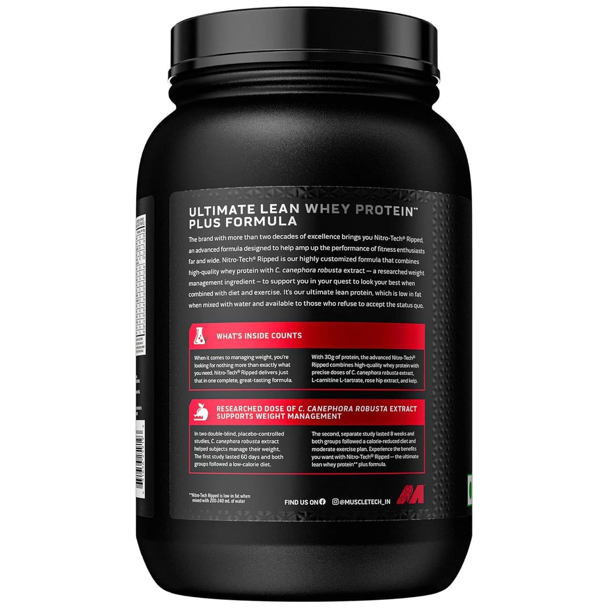 Protein Powder for Weight Loss |MuscleTech Nitro-Tech Ripped |Whey Protein Powder MuscleTechBuy Supplements Australia