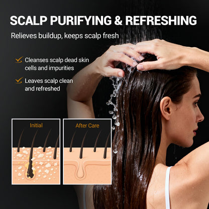 Face, Body & Scalp Scrub, 3-in-1 Gentle Microdermabrasion Exfoliating Scrub with Niacinamide & Vitamin C, Deep Cleansing, Oil Control, Dead Skin Removal, Pore-Refining for Smooth Radiant Skin, 12.3 oz LANGULLCI buy supplements Au