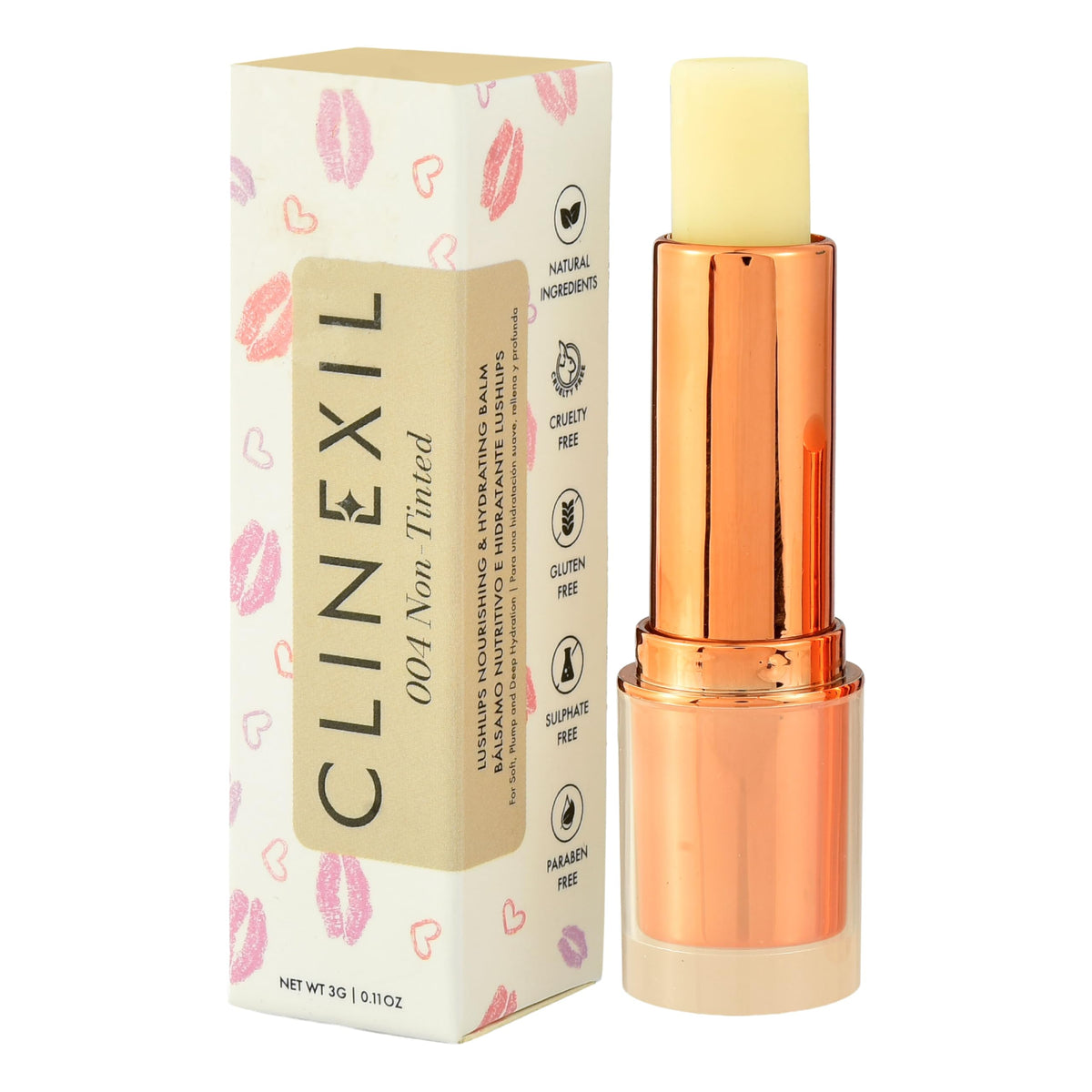 Clinexil Lip Balm – Hydrating Lip Repair with Cold-Pressed Oils, 10% Squalane, Vitamin E & Ceramides