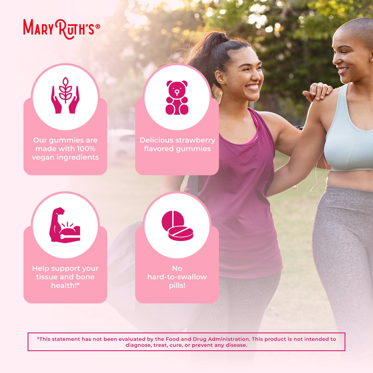 MaryRuth Organics Women's Immune Support Multivitamin Gummies | Ages 14+ | Skin Health | Gummy Vitamins for Women | Sugar-Free | Vegan | Non-GMO | 60 Count MARYRUTH'SBuy Supplements Australia