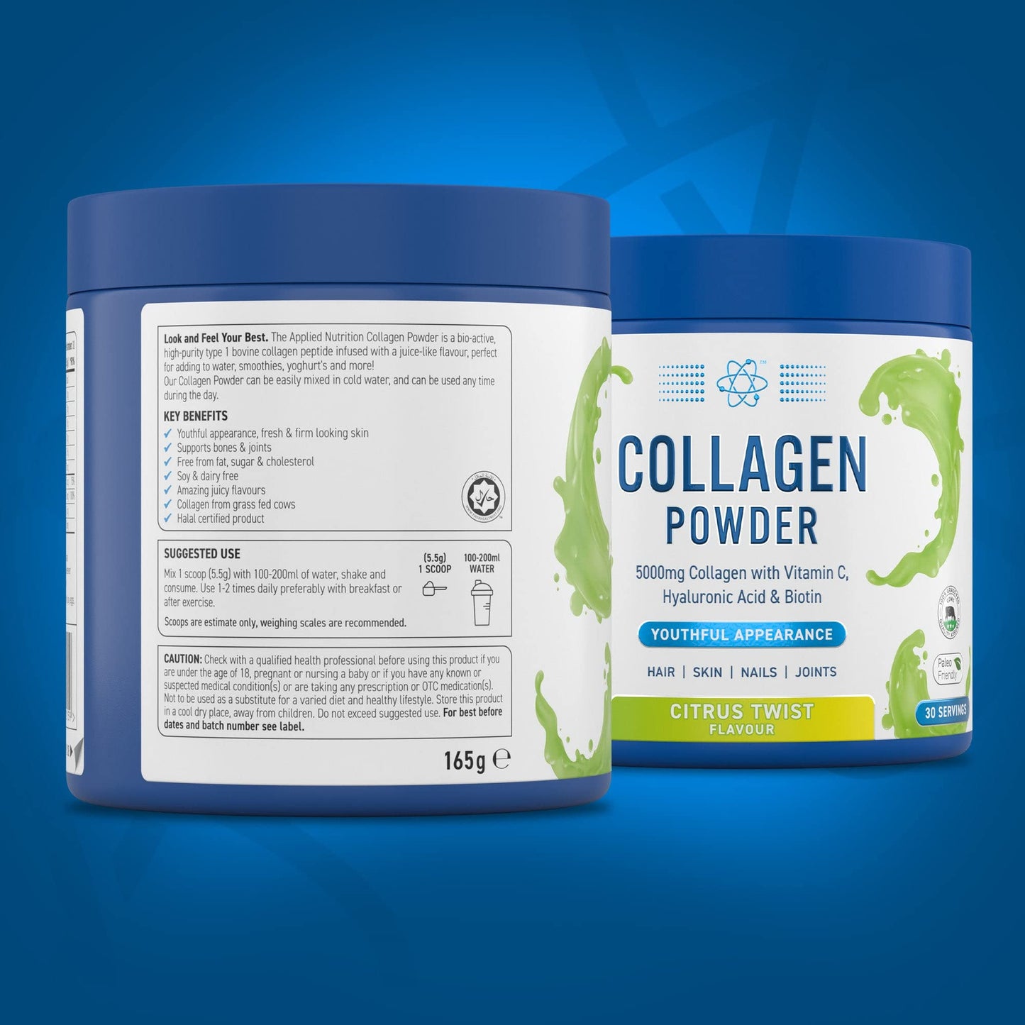 Applied Nutrition Collagen Powder - Citrus Twist Flavour - 5000mg Hydrolysed Bovine Flavoured Applied NutritionBuy Supplements Australia