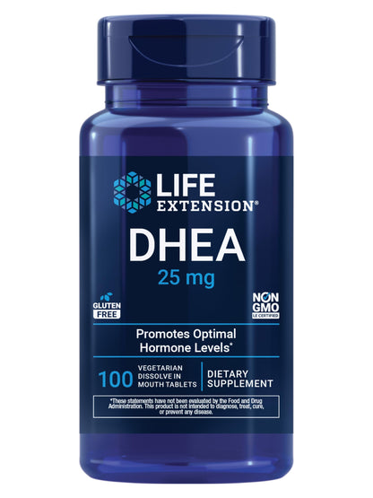 Life Extension DHEA 25 mg – Hormone Balance Supplement, Memory, Muscle Health, Bone Health, Men’s Health, Women’s Health, Gluten-Free, Non-GMO, Vegetarian, 100 Dissolve-in-Mouth Tablets Life ExtensionBuy Supplements Australia