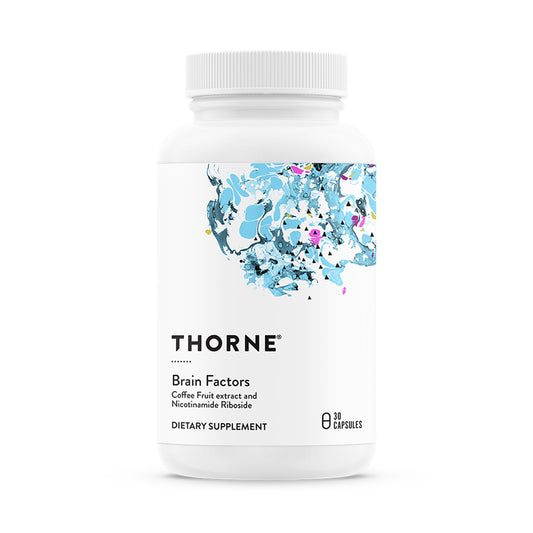 THORNE - Brain Factors - Brain Health Supplement with Nicotinamide Riboside, Coffee Fruit Extract & Betaine Anhydrous - Supports Learning, Memory & Cognition* - 30 Servings THORNEBuy Supplements Australia