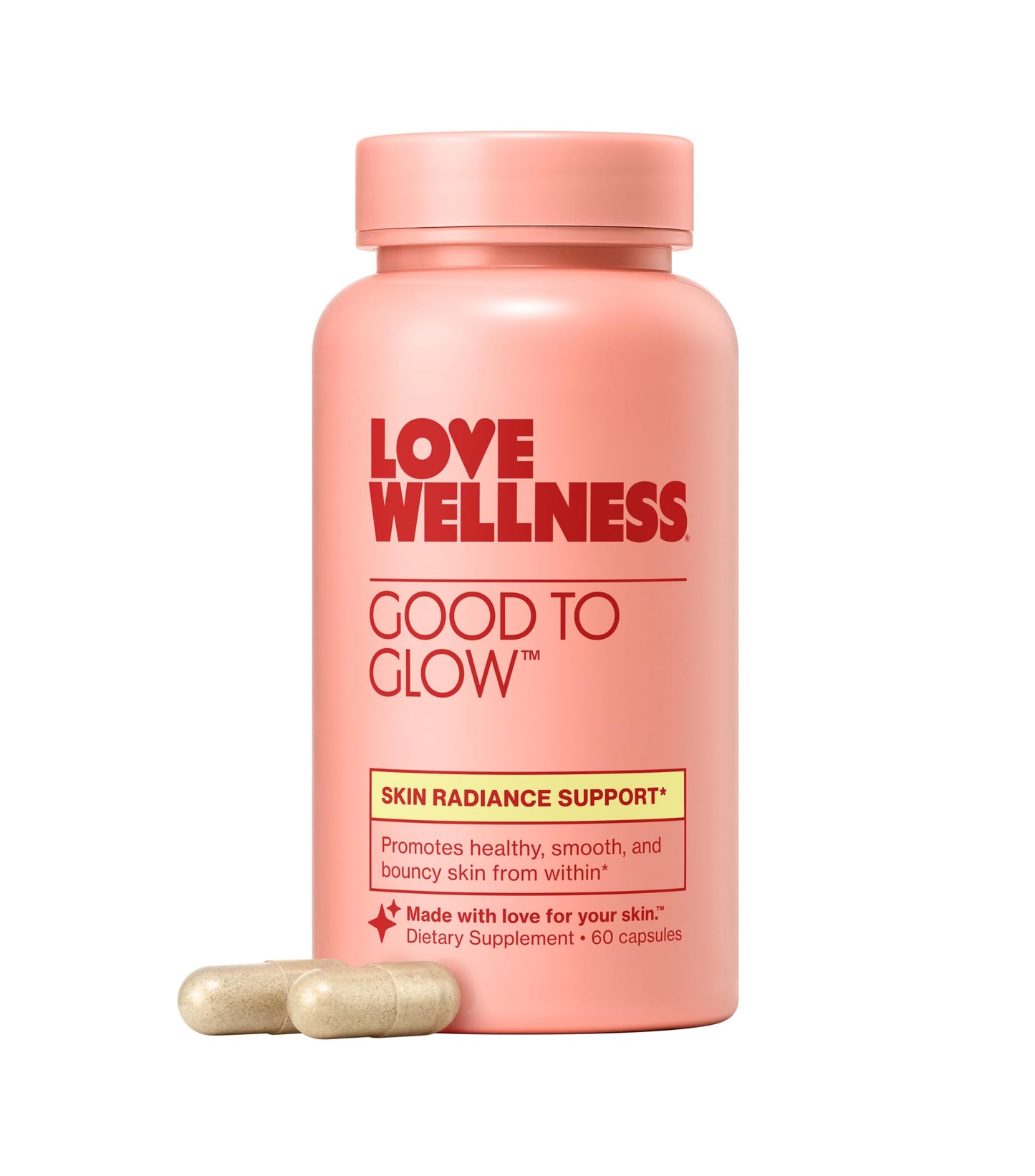 Love Wellness Good to Glow | Collagen Supplement with Biotin, Vitamin C, E, Ashwagandha & Zinc | Promotes Smooth, Glowing & Clear Skin | Enhances Smoothness & Promotes Healthy Skin | 60 Count Love WellnessBuy Supplements Australia