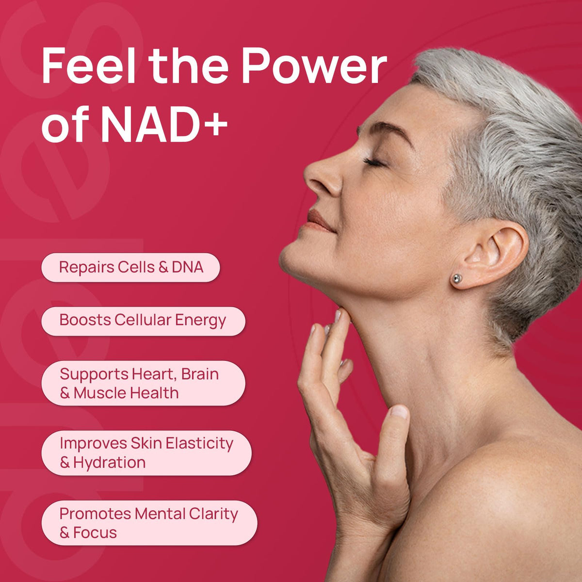 NAD+ Supplement for Women - NMN Alternative with β-NAD+, Trans-Resveratrol, CoQ10, D-Ribose - Promotes Cellular Renewal, Energy, and Radiant Skin Health - 60 Capsules Advanced SelerbBuy Supplements Australia