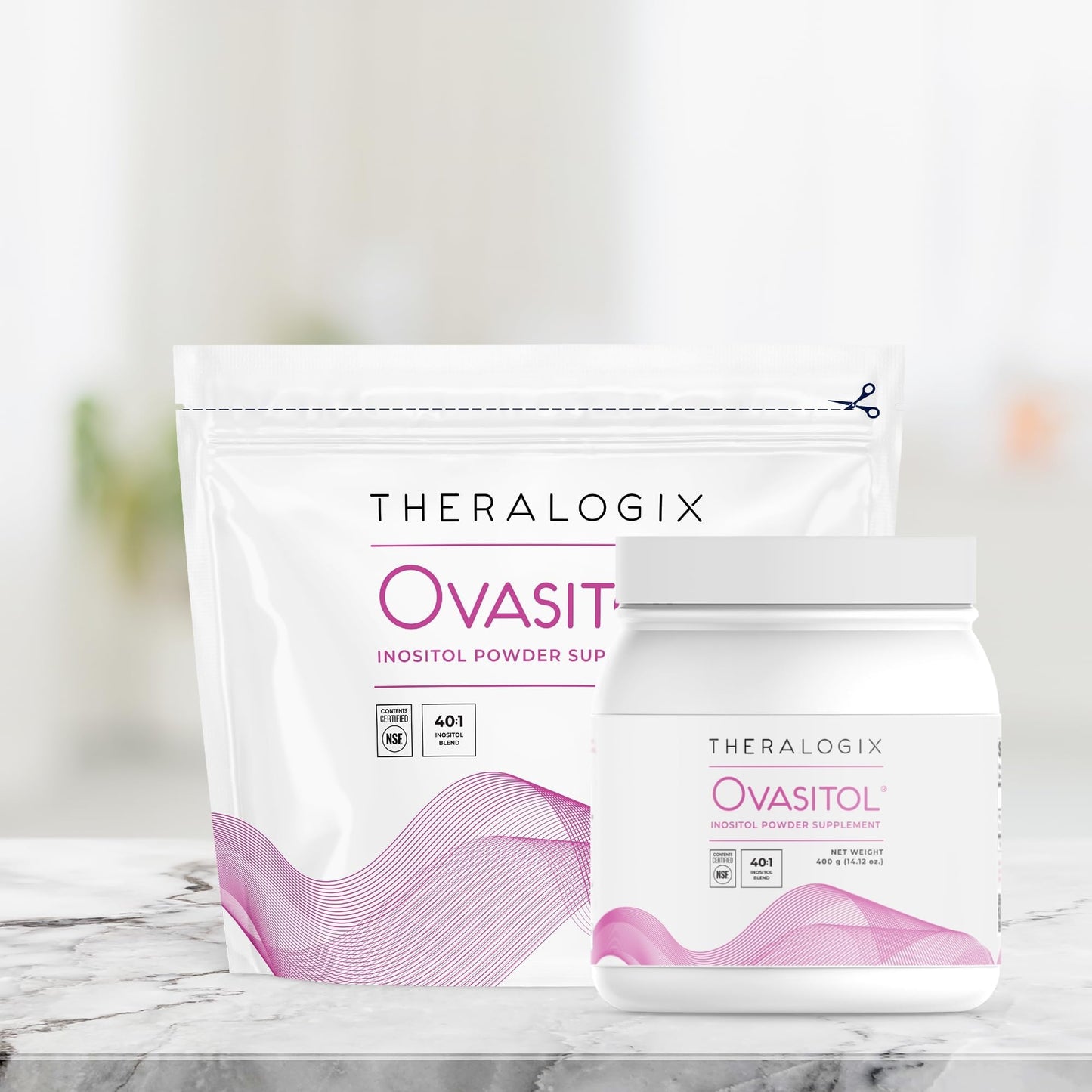 Theralogix Ovasitol Inositol Powder Packets - 180 Servings - Myo-Inositol TheralogixBuy Supplements Australia