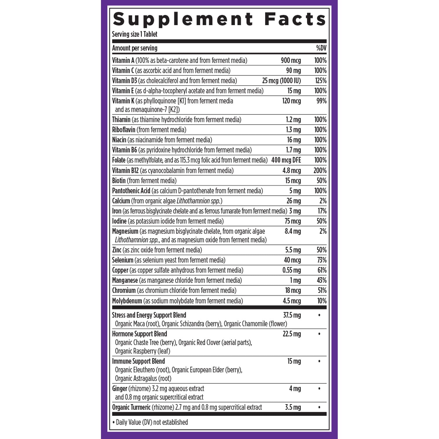 New Chapter Women’s Multivitamin, Iron, B6, B12, Biotin for Hair Growth, D3, Vit C, Zinc for Immune & Stress Support, Gentle on an Empty Stomach, One Daily, Non-GMO, Gluten-Free, 18+, 72 Tablets New ChapterBuy Supplements Australia