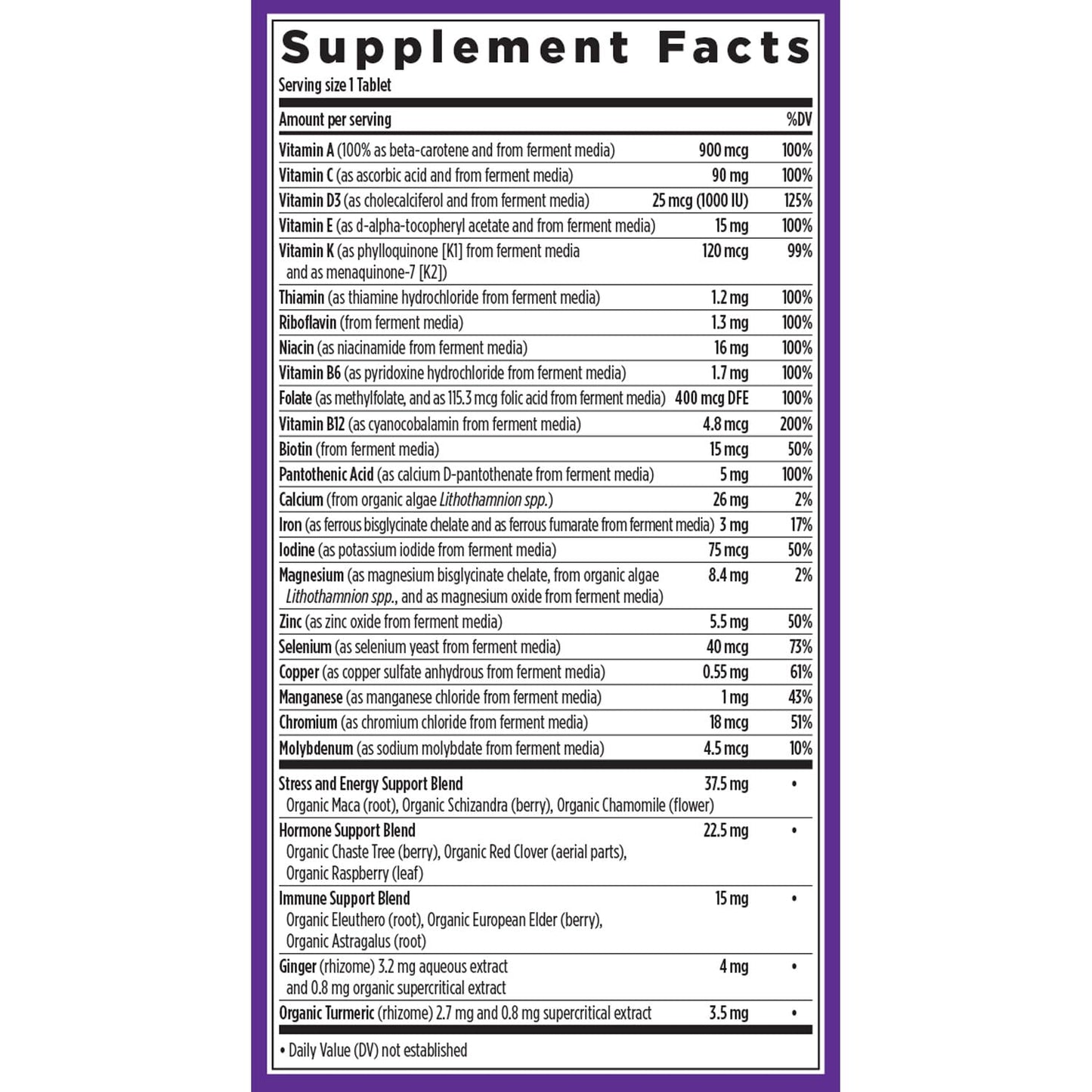 New Chapter Women’s Multivitamin, Iron, B6, B12, Biotin for Hair Growth, D3, Vit C, Zinc for Immune & Stress Support, Gentle on an Empty Stomach, One Daily, Non-GMO, Gluten-Free, 18+, 72 Tablets New ChapterBuy Supplements Australia