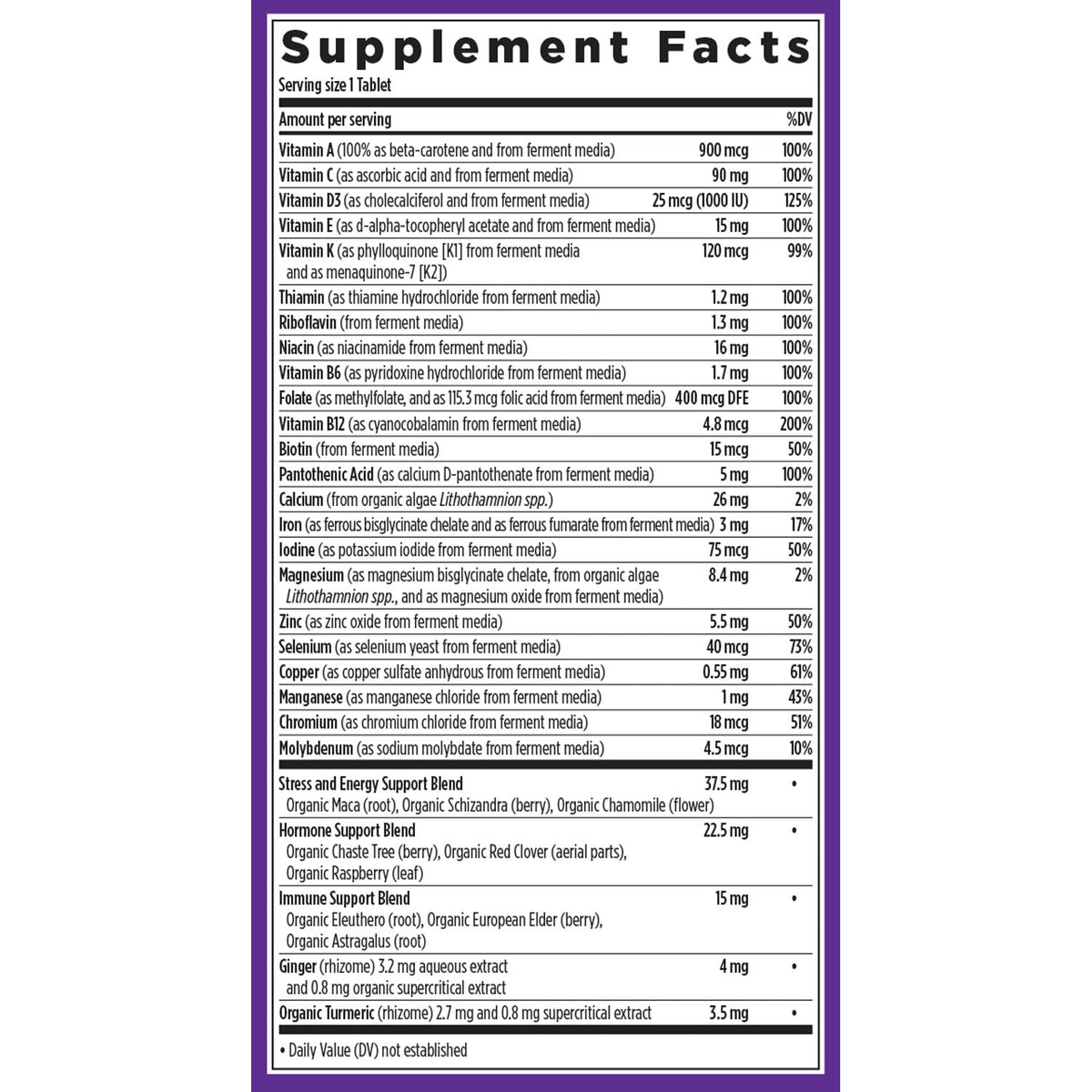 New Chapter Women’s Multivitamin, Iron, B6, B12, Biotin for Hair Growth, D3, Vit C, Zinc for Immune & Stress Support, Gentle on an Empty Stomach, One Daily, Non-GMO, Gluten-Free, 18+, 72 Tablets New ChapterBuy Supplements Australia