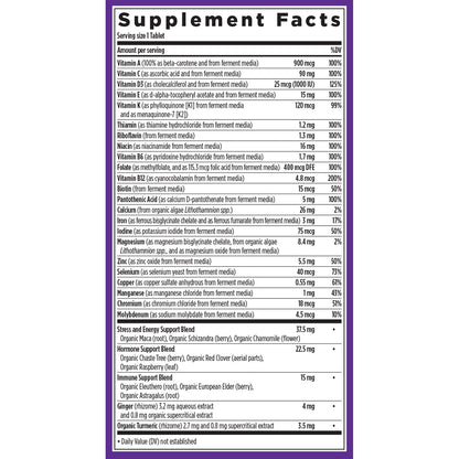 New Chapter Women’s Multivitamin, Iron, B6, B12, Biotin for Hair Growth, D3, Vit C, Zinc for Immune & Stress Support, Gentle on an Empty Stomach, One Daily, Non-GMO, Gluten-Free, 18+, 72 Tablets New ChapterBuy Supplements Australia