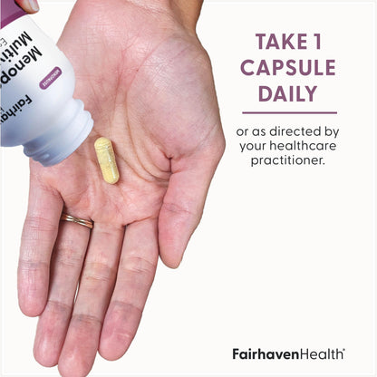 Fairhaven Health Menopause Multivitamin Essentials | Hormone Free Menopause Supplements for Women | Methylated Multivitamin for Women 50 and Over | Non-GMO | Perimenopause Supplements | 30 Capsules Fairhaven HealthBuy Supplements Australia