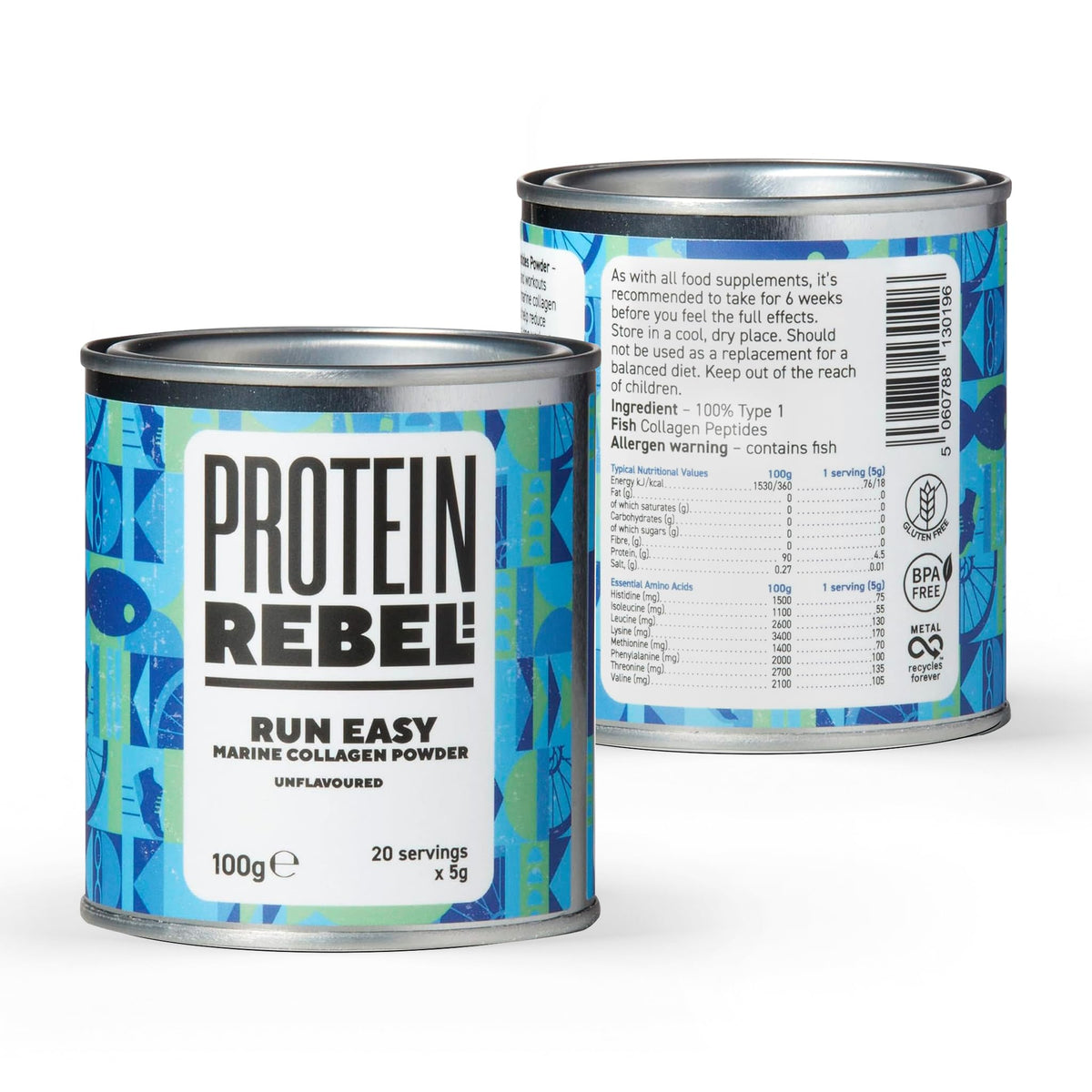 Protein Rebel - Run Easy Marine Collagen Powder for Running, Joint Support - Unflavoured Powder Collagen Protein RebelBuy Supplements Australia