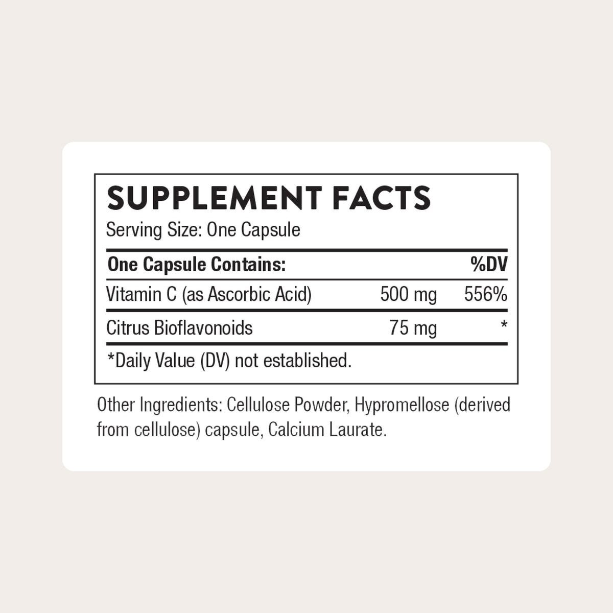 THORNE - Vitamin C 500 mg - Blend of Vitamin C and Citrus Bioflavonoids from Oranges - Supports Immune System, Cellular Energy Production & Collagen Production* - Third-Party Certified - 90 Servings THORNEBuy Supplements Australia