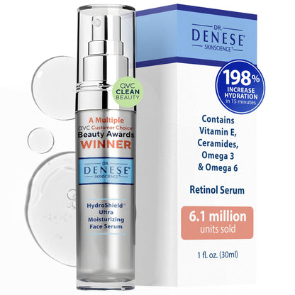 Dr. Denese SkinScience HydroShield Retinol Serum for Face 1 oz – Dermatologist Tested Hydrating Serum, Contains Retinol and Ceramides for Deep Moisture - Cruelty Free Dr. Denese buy supplements Au