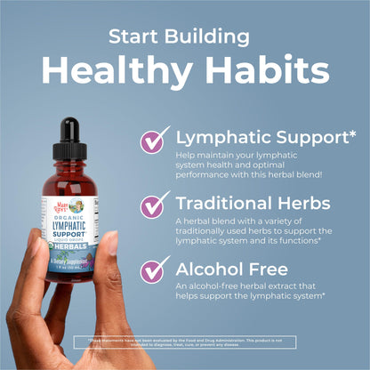 Lymphatic Support Drops by MaryRuth's | USDA Organic Lymphatic Cleanse Immune Support Supplement| Lymphatic Support with Echinacea & Elderberry | Blue Vervain | Vegan | Non-GMO | 30 Servings MARYRUTH'SBuy Supplements Australia