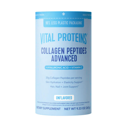 Vital Proteins Collagen Peptides Powder Advanced with Hyaluronic Acid & Vitamin C, Collagen Supplements, Unflavored, 12 Servings Vital ProteinsBuy Supplements Australia