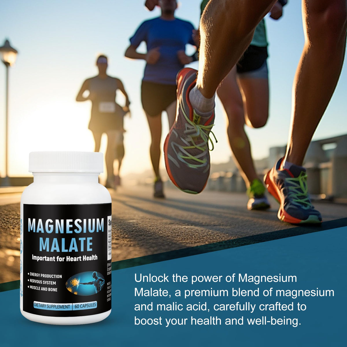 Laicuherb Magnesium Capsules for Bone and Muscle Health, 500 mg Magnesium Supplement, 60 Count, Vegetarian Capsules LaicuherbBuy Supplements Australia