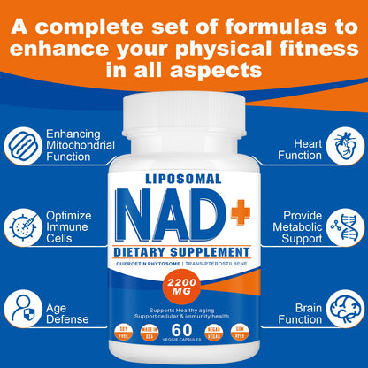 Spliferkou 2200mg Liposomal NAD+ Supplement - Enhances Cell Energy & Aging Defese, 60 Capsules SpliferkouBuy Supplements Australia