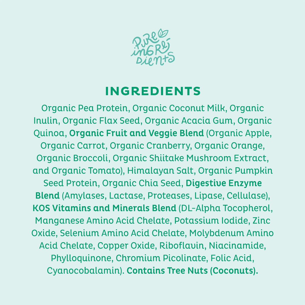 KOS Vegan Protein Powder, Unflavored & Unsweetened - Low Carb Pea Protein Blend KOSBuy Supplements Australia