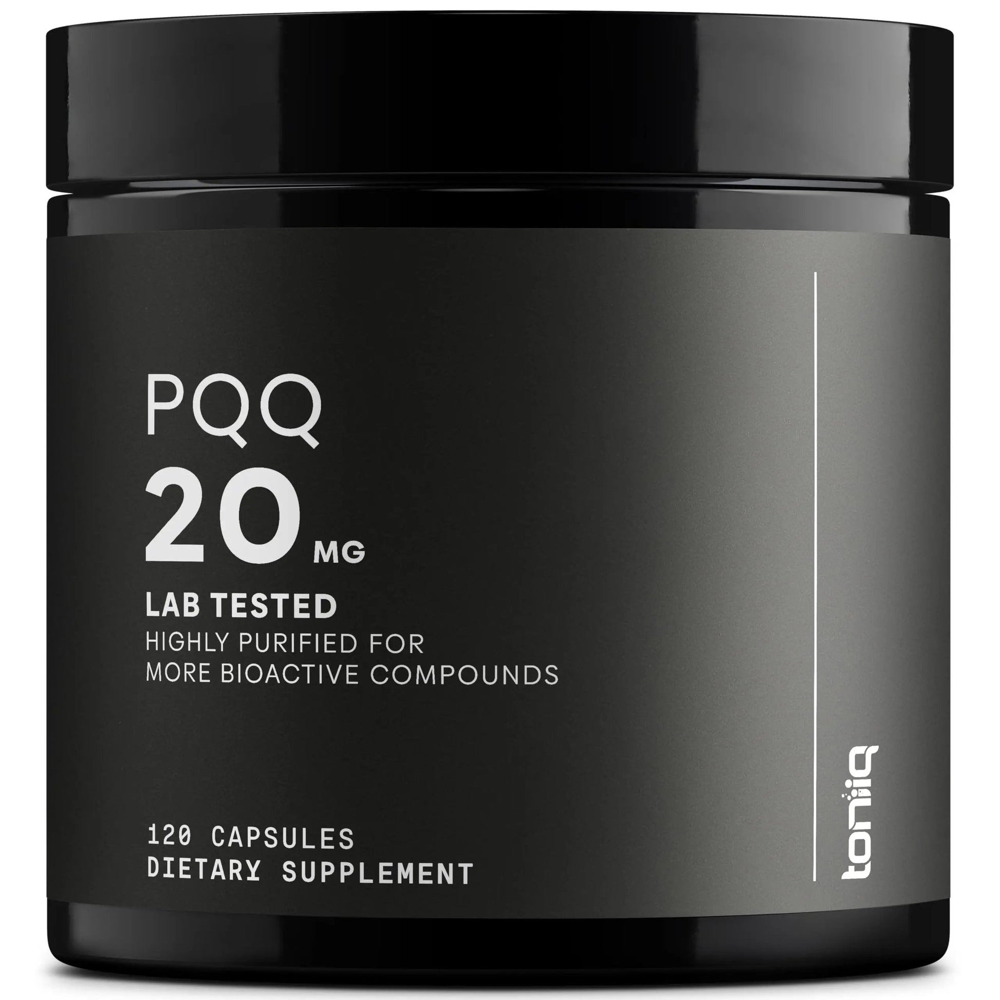 Toniiq 99%+ 20mg Supplement - Ultra High Purity PQQ 20mg Concentrated Formula - PQQ 20 mg 120 Capsules - Pyrroloquinoline Quinone Supplement - 1 Capsule Serving - Vegetarian Capsules Toniiq buy supplements Au