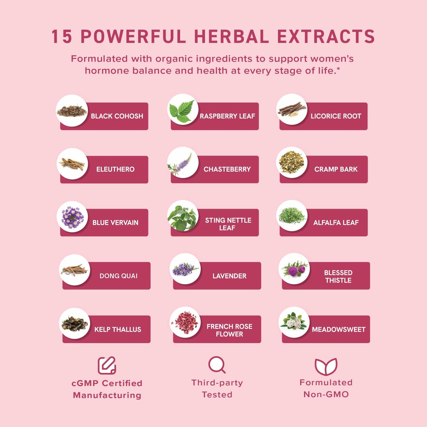 Hormone Balance Liquid Drops | with Black Cohosh, Stinging Nettle, Red Raspberry Leaf, Chasteberry & More | Menopause, Hot Flash, & PMS Relief Menstrual Herbal Support Tincture | Vegan Formula | 2oz SMNutritionBuy Supplements Australia