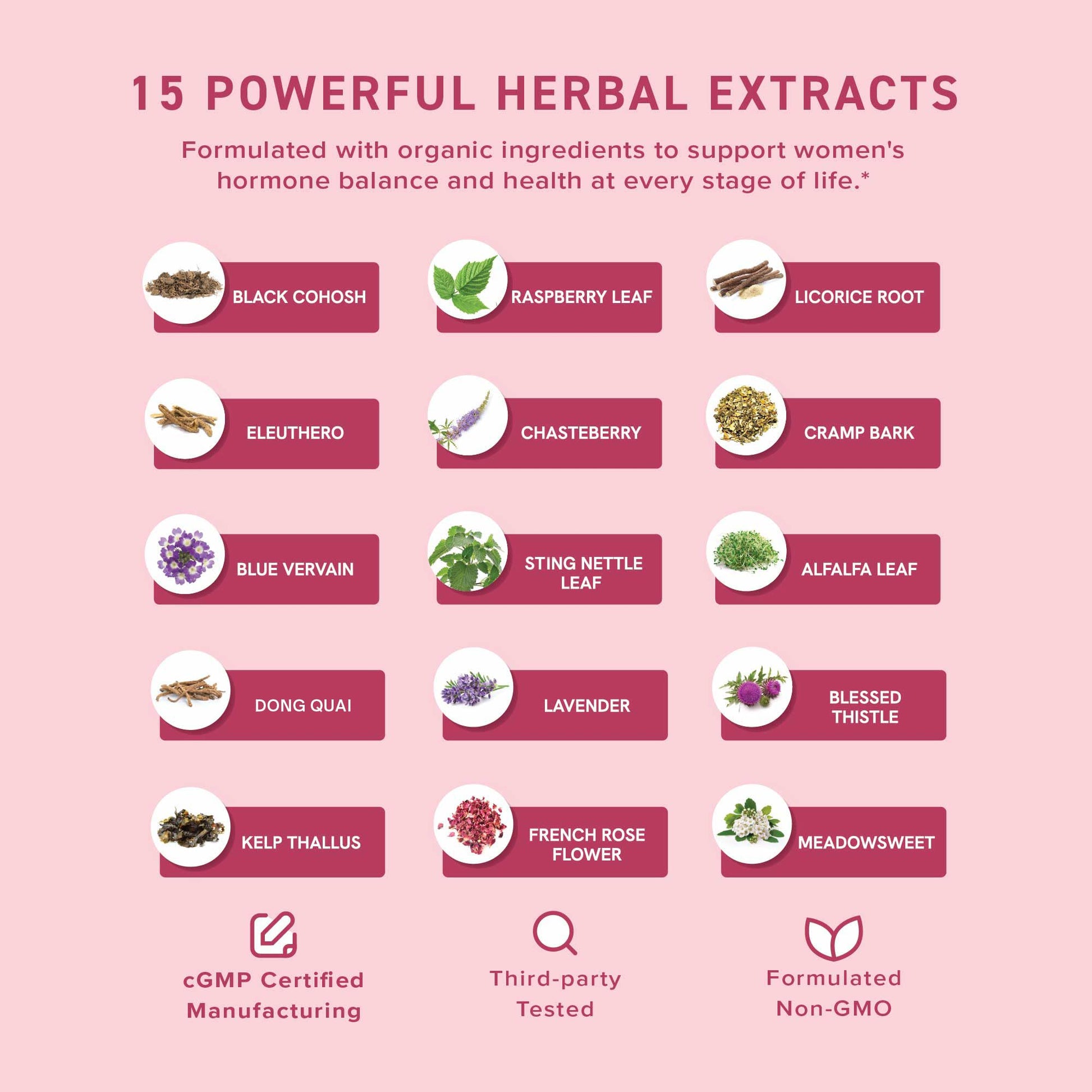 Hormone Balance Liquid Drops | with Black Cohosh, Stinging Nettle, Red Raspberry Leaf, Chasteberry & More | Menopause, Hot Flash, & PMS Relief Menstrual Herbal Support Tincture | Vegan Formula | 2oz SMNutritionBuy Supplements Australia