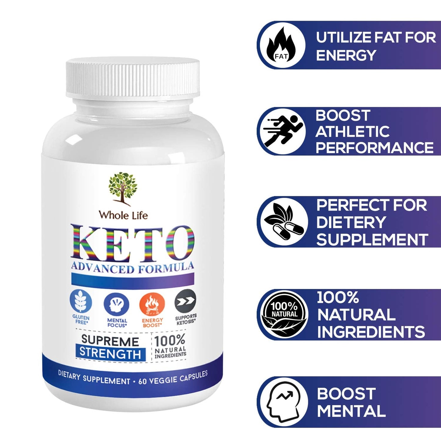 WHOLE LIFE Keto Advanced Formula Diet BHB Pills - Ketogenic All Natural, Support WHOLE LIFEBuy Supplements Australia